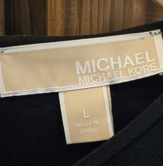 Michael Kors Long Sleeve Black Dress - Picture 3 of 4